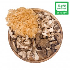 [맑은참]무농약 국내산 건조 표고버섯, 흰목이버섯 4종 선물세트